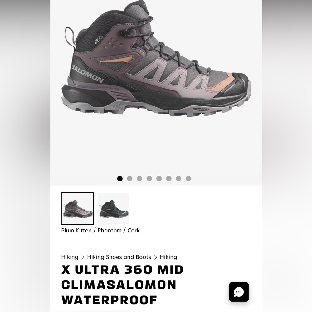 X ULTRA 360 MID CLIMASALOMON WATERPROOF Size 10